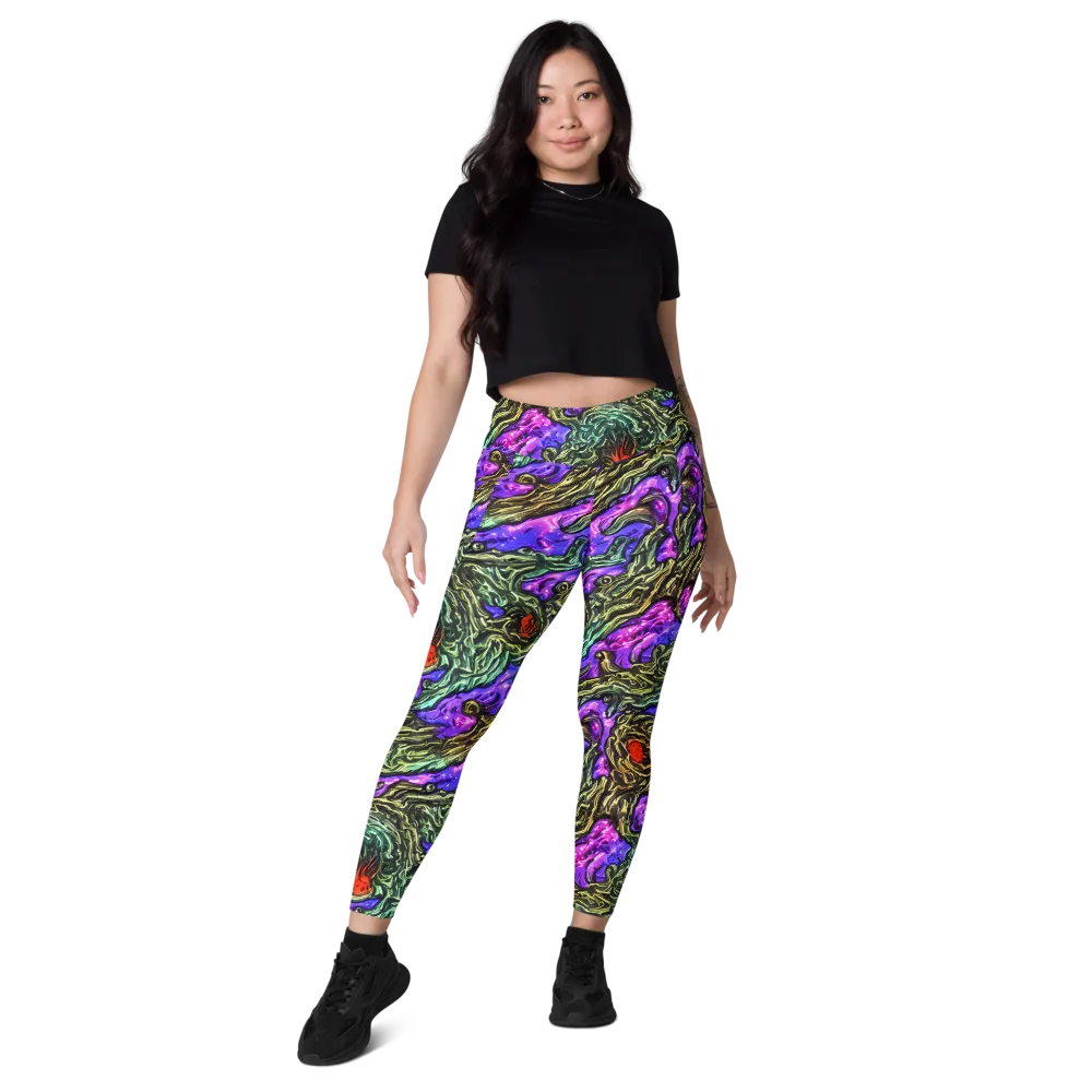 Violet Inferno on Leggings with Pockets — Front