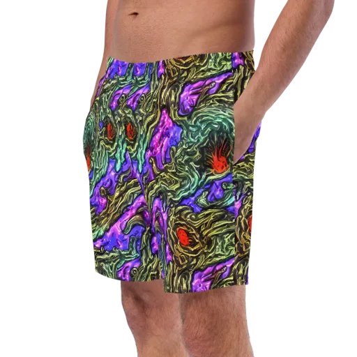 Violet Inferno on a Swim Trunks