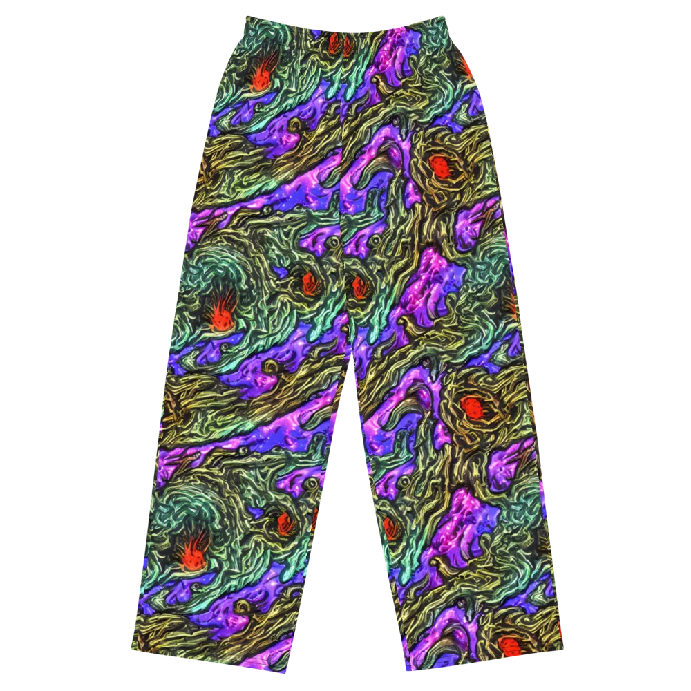 Violet Inferno on Wide-Leg Pants — Front