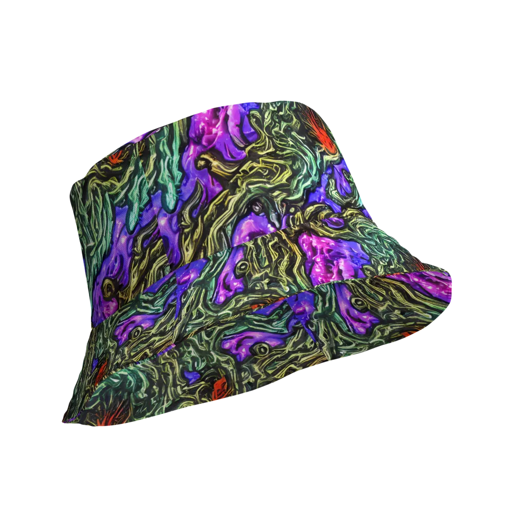 Violet Inferno on Reversible Bucket Hat — Product details Outside