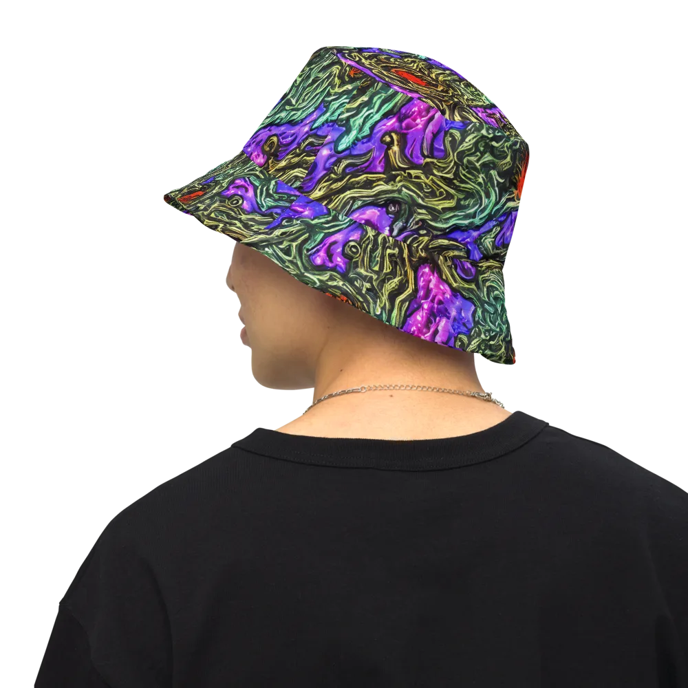 Violet Inferno on Reversible Bucket Hat — Back Inside