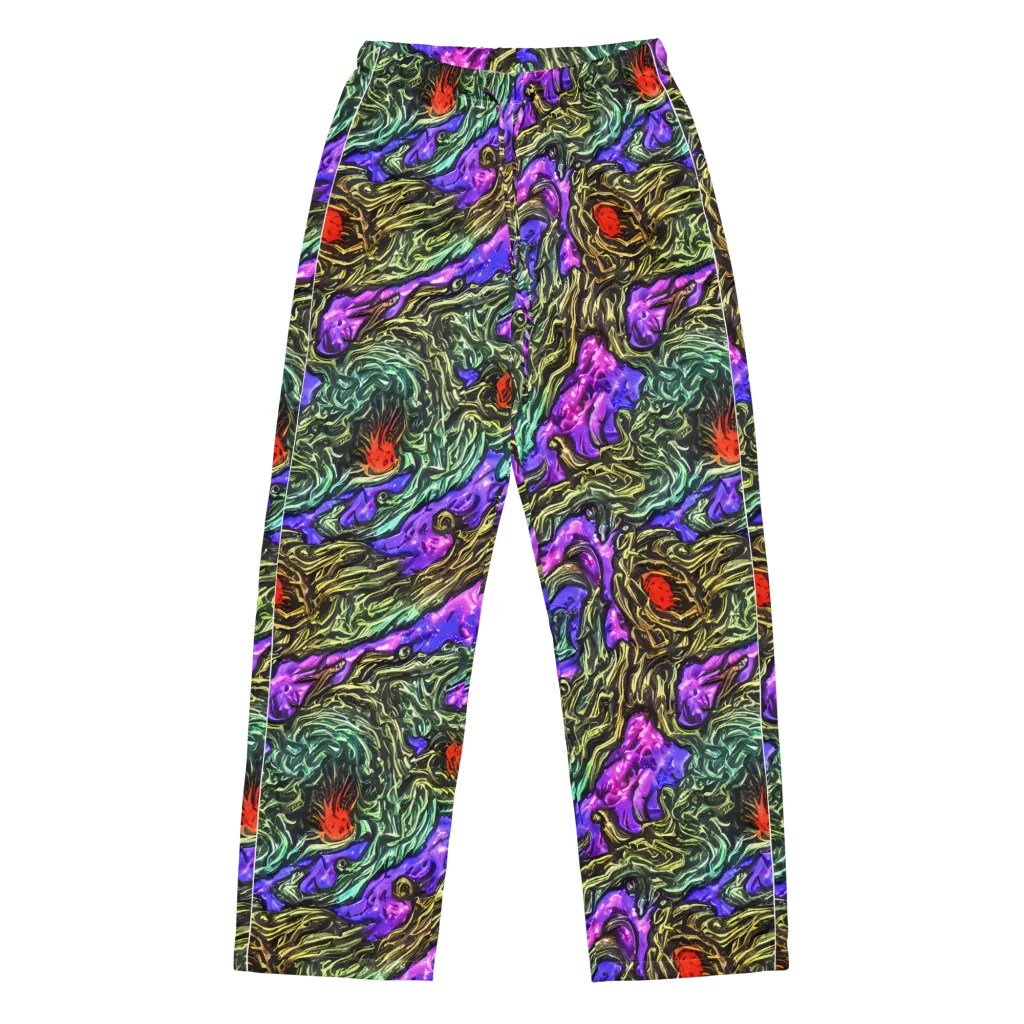 Violet Inferno on Women's Pajama Pants — Front