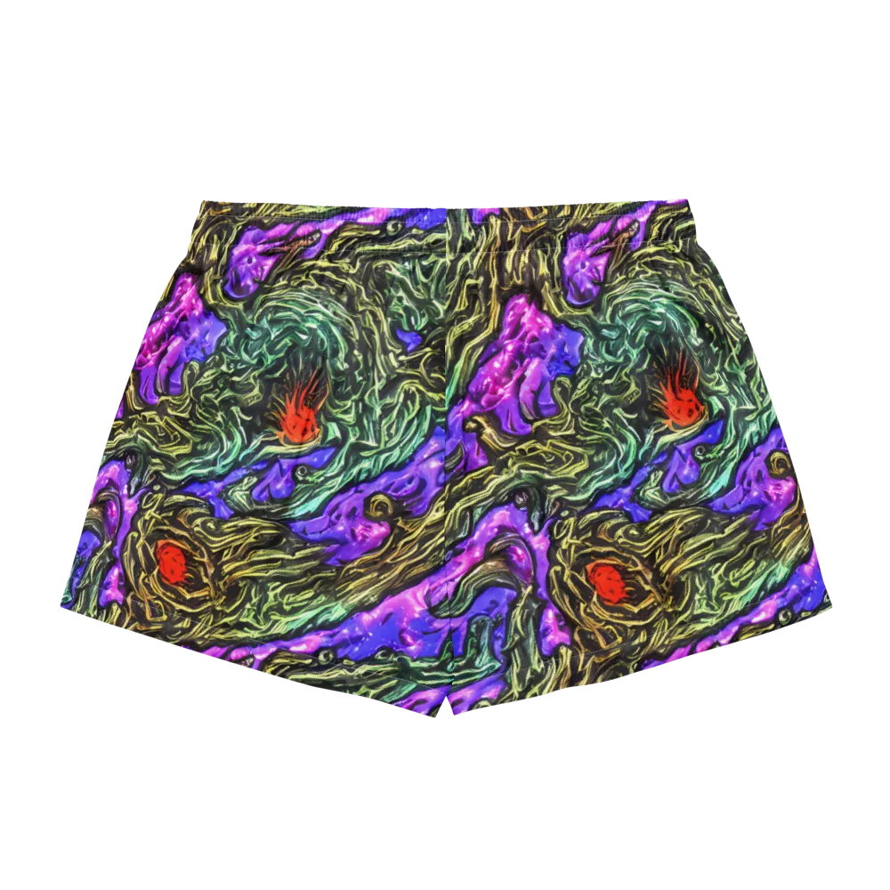 Violet Inferno on Women's Pajama Shorts — Back
