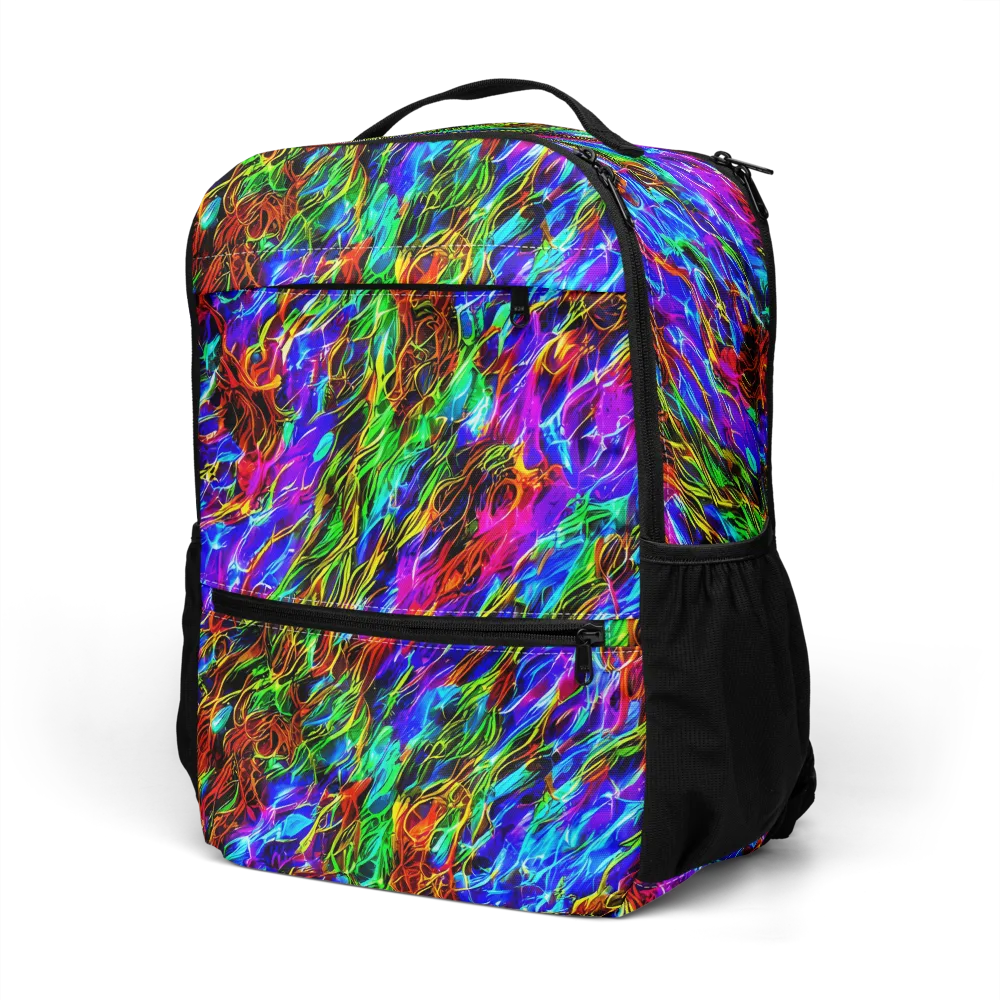 Chromatic Inferno on Utility Backpack — Left Front