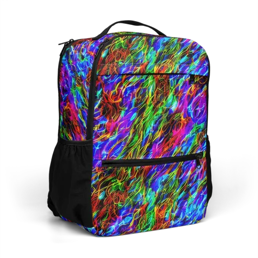 Chromatic Inferno on a Utility Backpack
