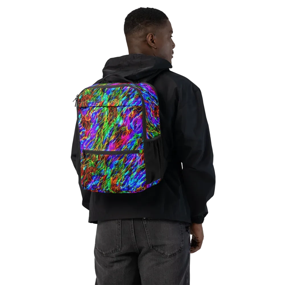 Chromatic Inferno on Utility Backpack — Back