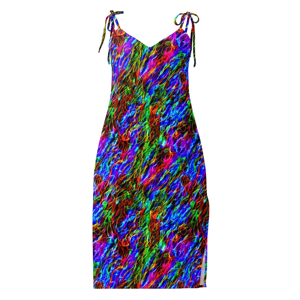 Chromatic Inferno on Slip Dress — Front