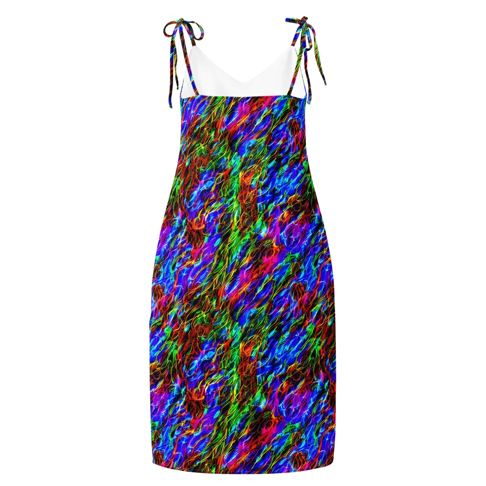 Chromatic Inferno on Slip Dress — Back