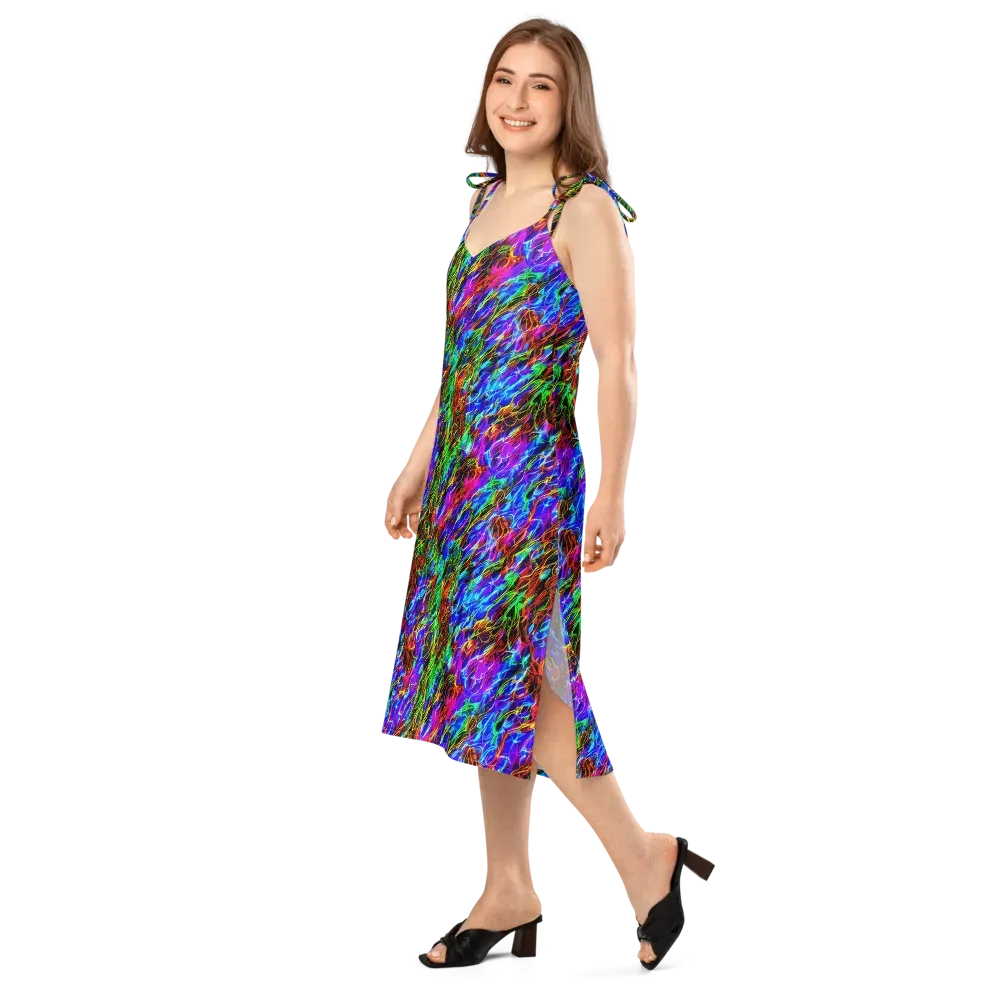 Chromatic Inferno on Slip Dress — Left Front