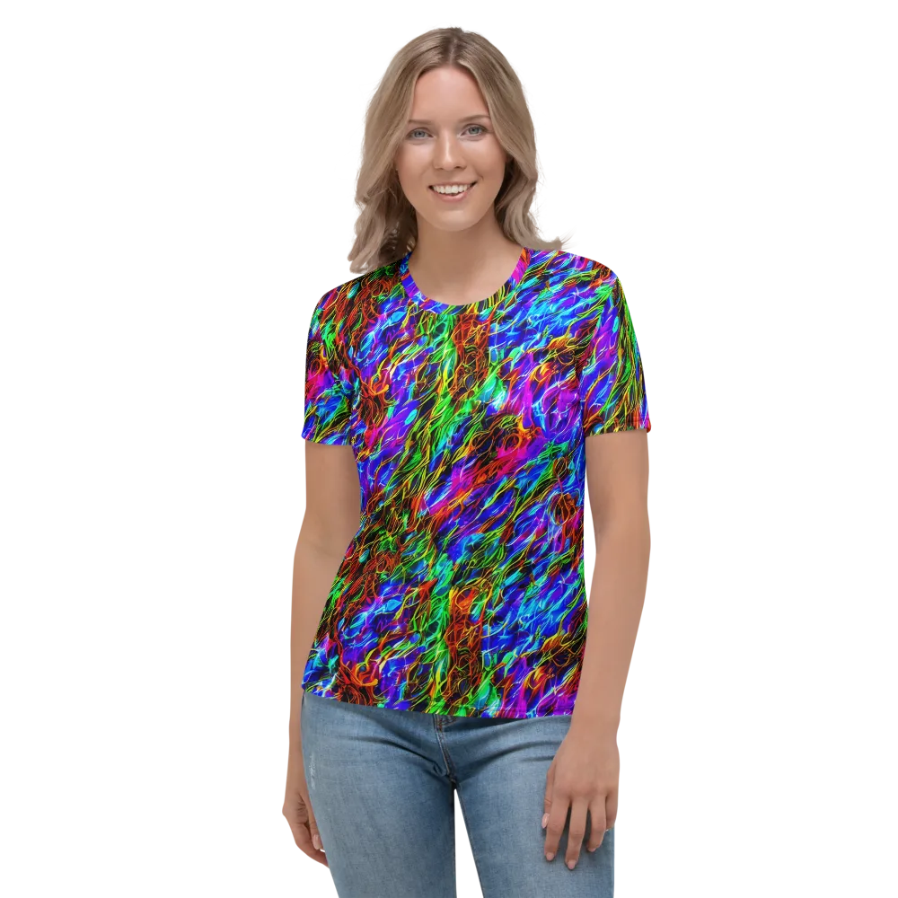 Chromatic Inferno on Women's Crew Neck T-Shirt — Front
