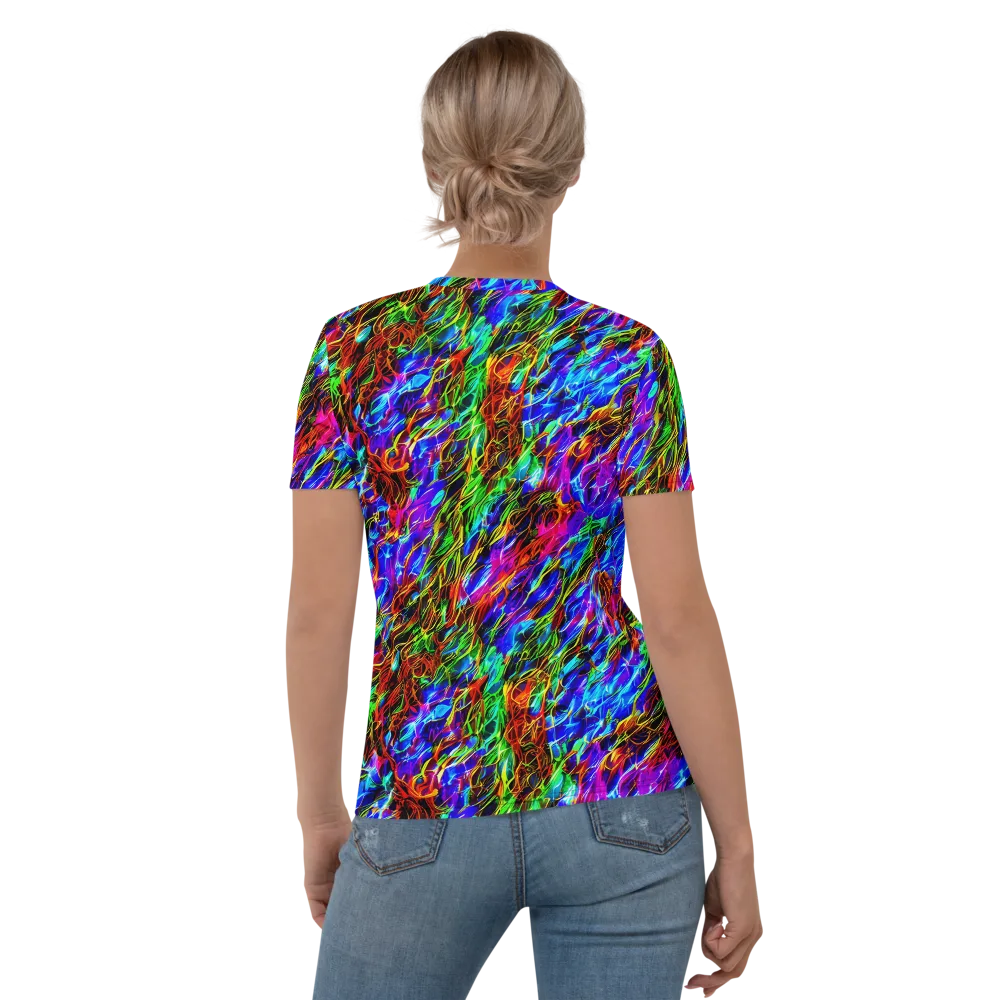 Chromatic Inferno on Women's Crew Neck T-Shirt — Back
