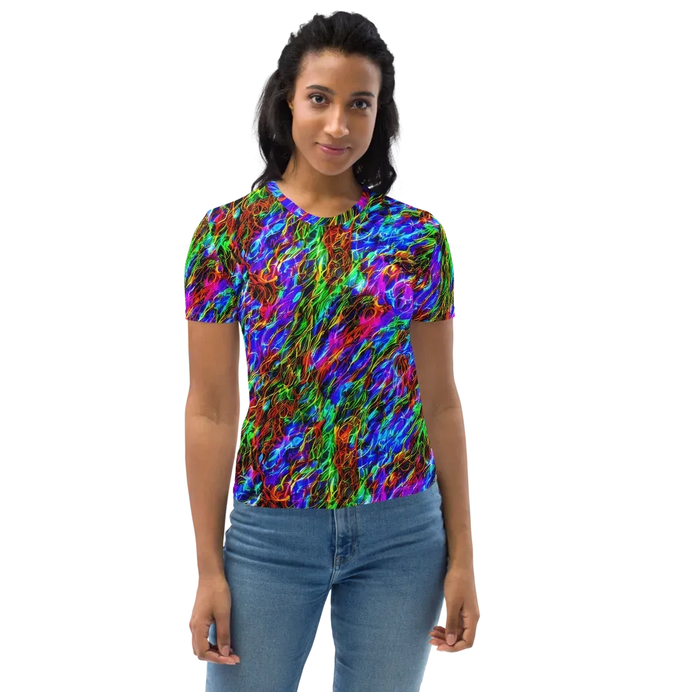 Chromatic Inferno on Women's Crew Neck T-Shirt — Front