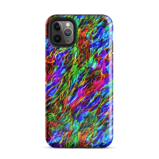 Chromatic Inferno on a Tough Case for iPhone®