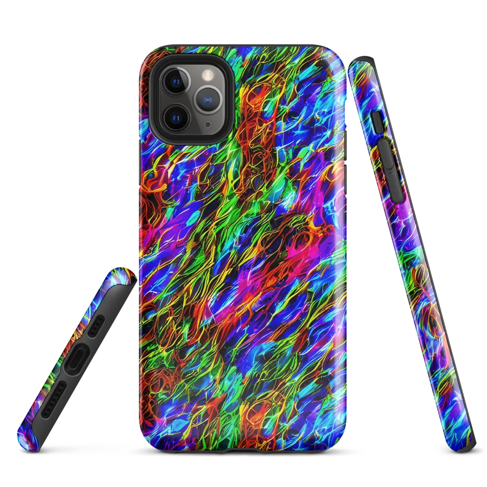 Chromatic Inferno on Tough Case for iPhone® — Front