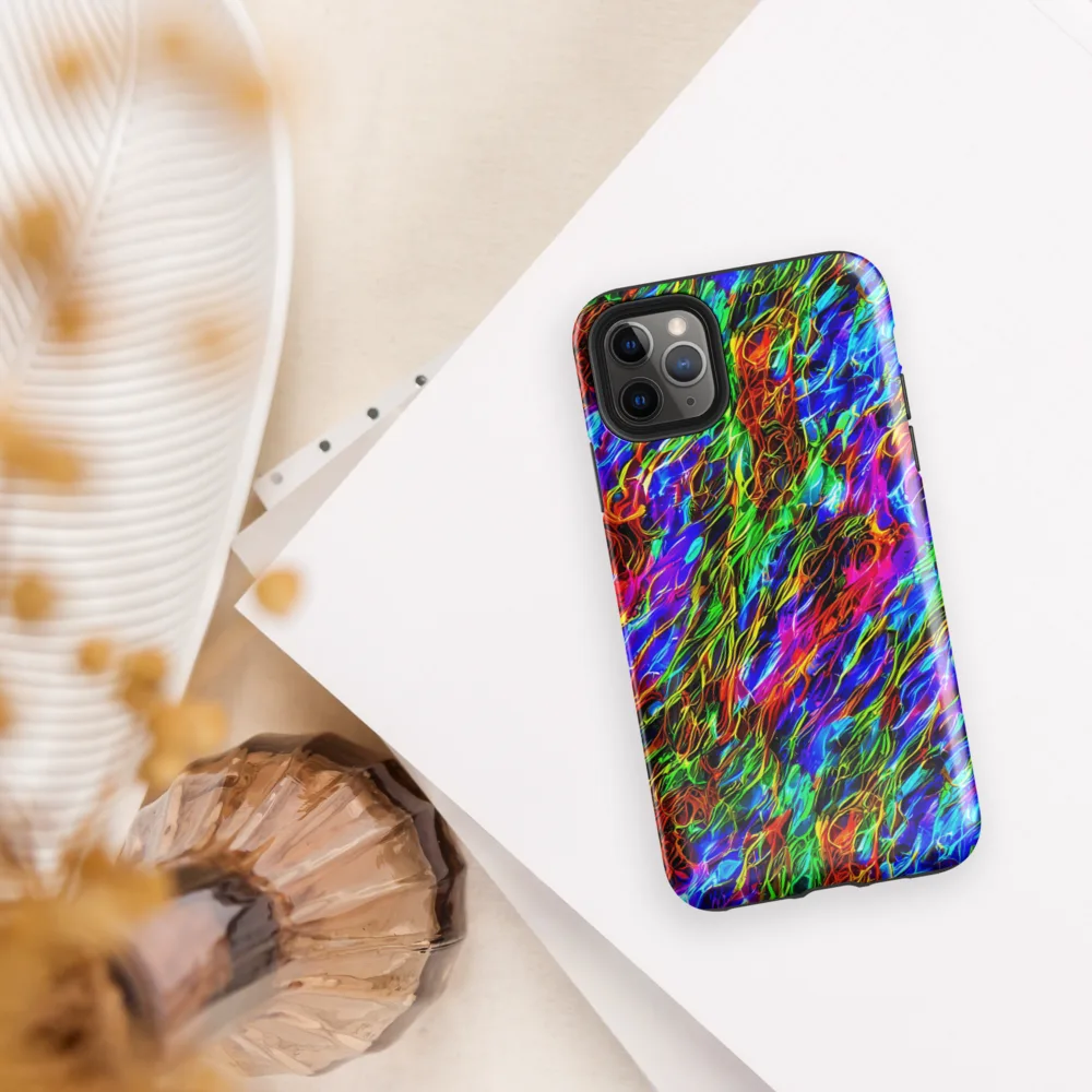 Chromatic Inferno on Tough Case for iPhone® — Front