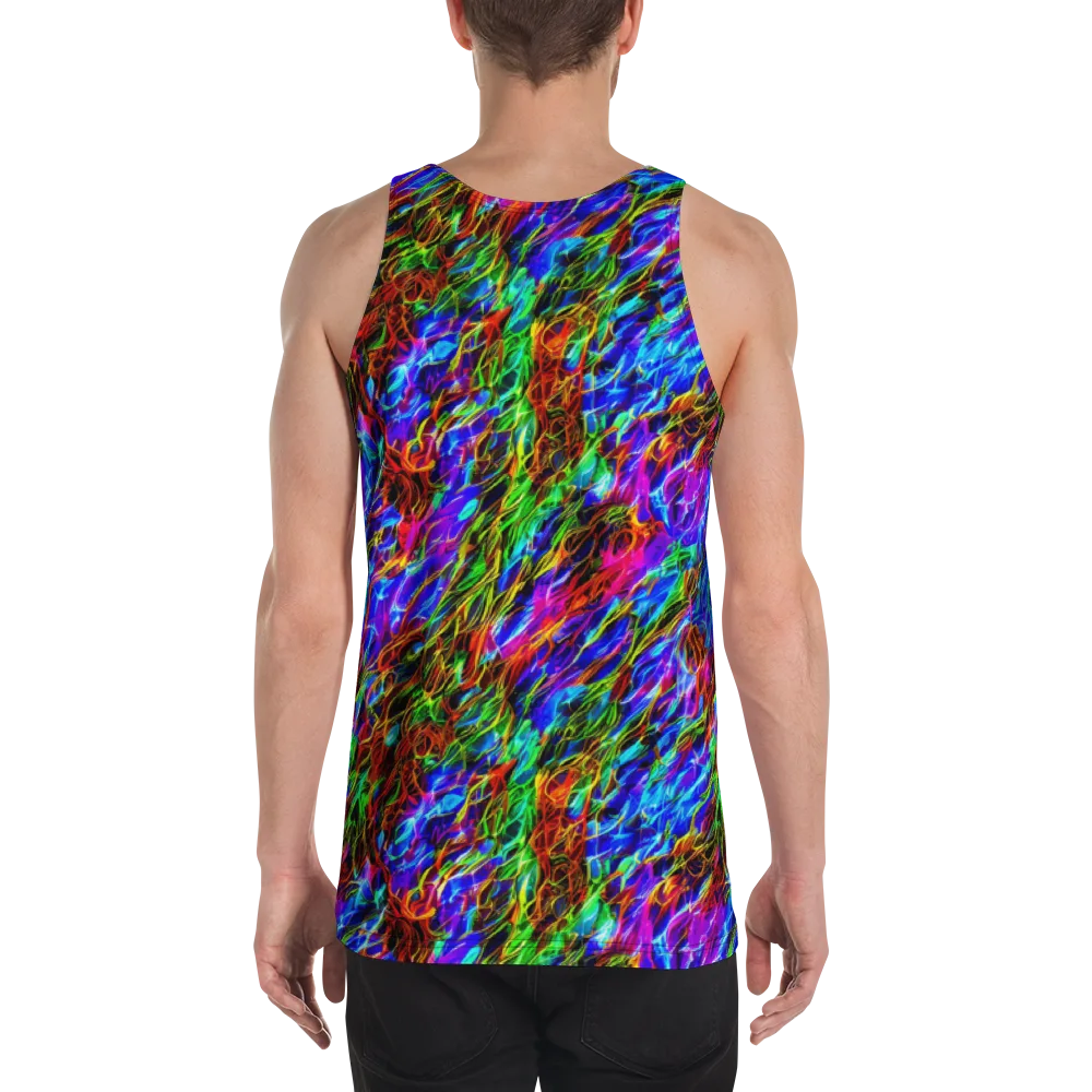 Chromatic Inferno on Men's Tank Top — Back