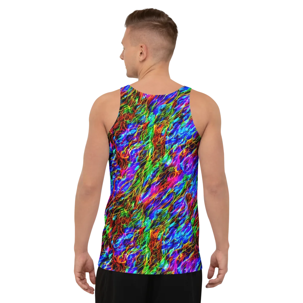 Chromatic Inferno on Men's Tank Top — Back