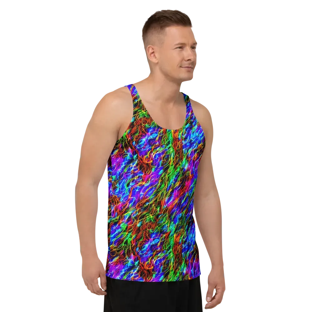 Chromatic Inferno on Men's Tank Top — Right Front