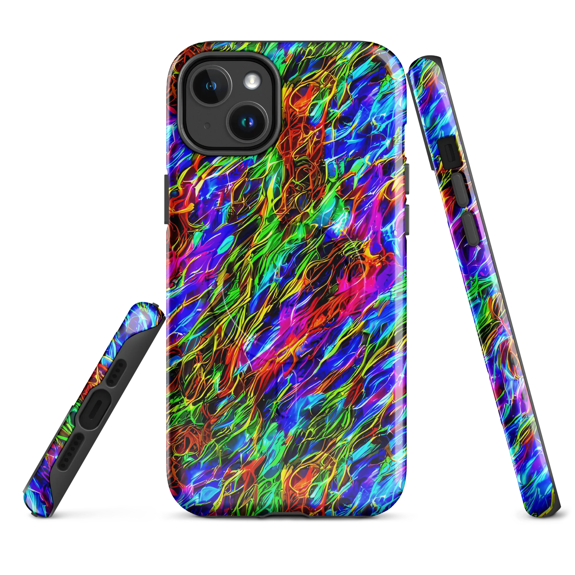 Chromatic Inferno on MagSafe Tough Case for iPhone® — Front