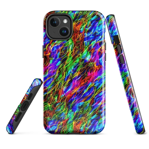 Chromatic Inferno on a MagSafe Tough Case for iPhone®