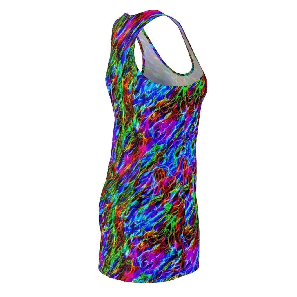 Chromatic Inferno on Racerback Dress — Back Side