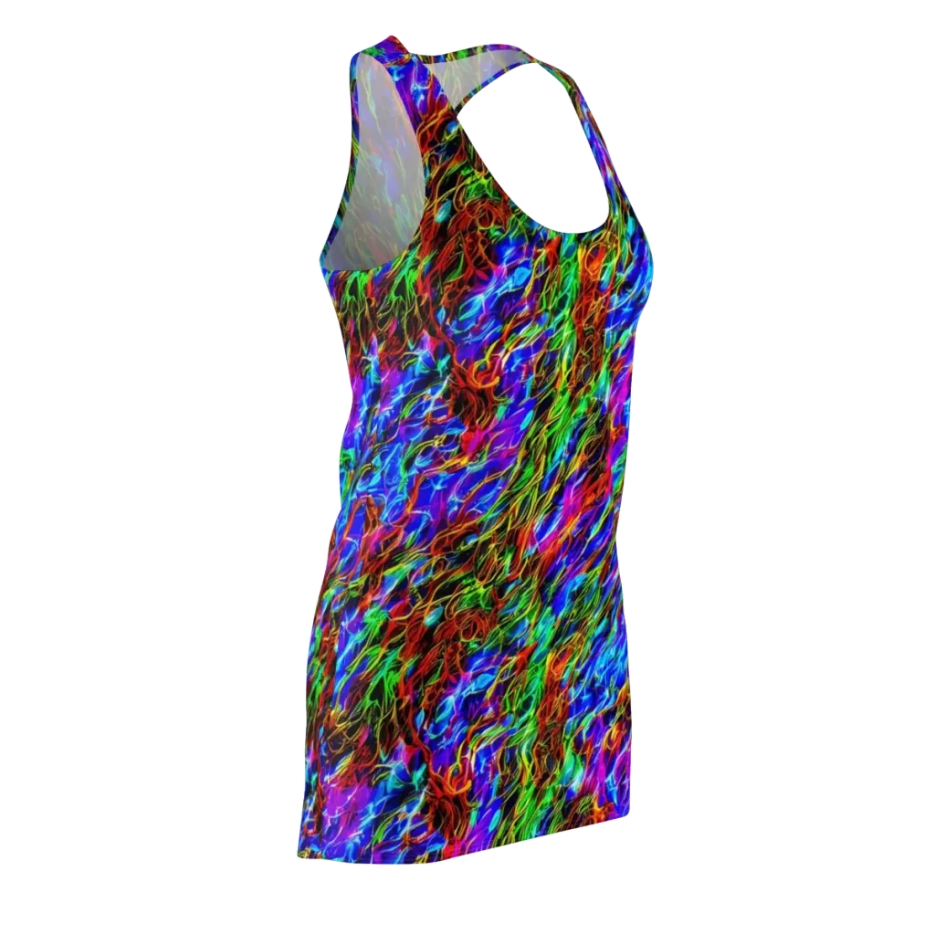 Chromatic Inferno on Racerback Dress — Front Side