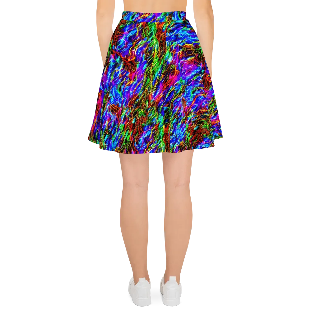 Chromatic Inferno on Skater Skirt — Back