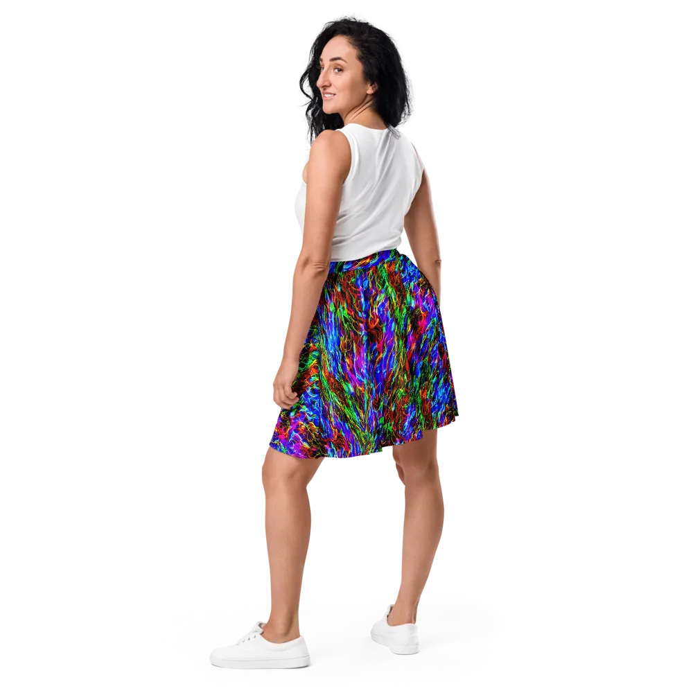 Chromatic Inferno on Skater Skirt — Back