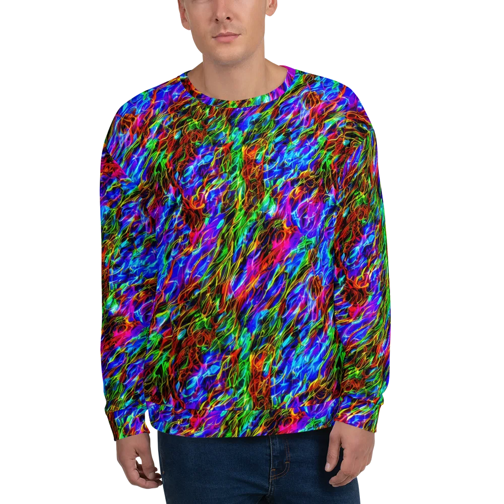Chromatic Inferno on Sweatshirt — Front