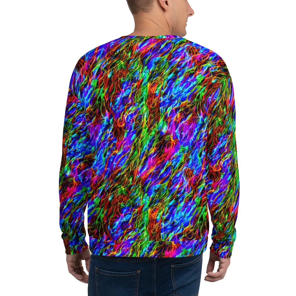 Chromatic Inferno on Sweatshirt — Back