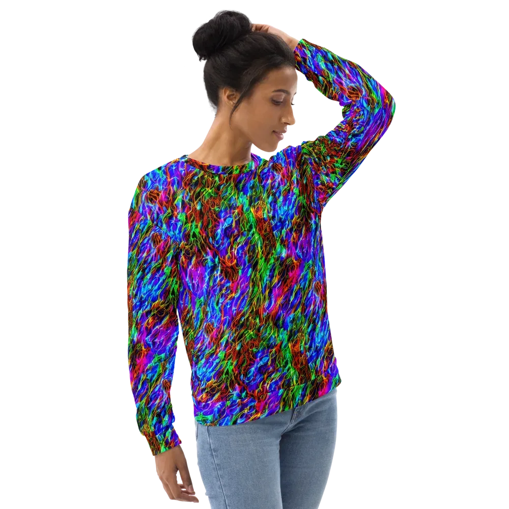 Chromatic Inferno on Sweatshirt — Right Front