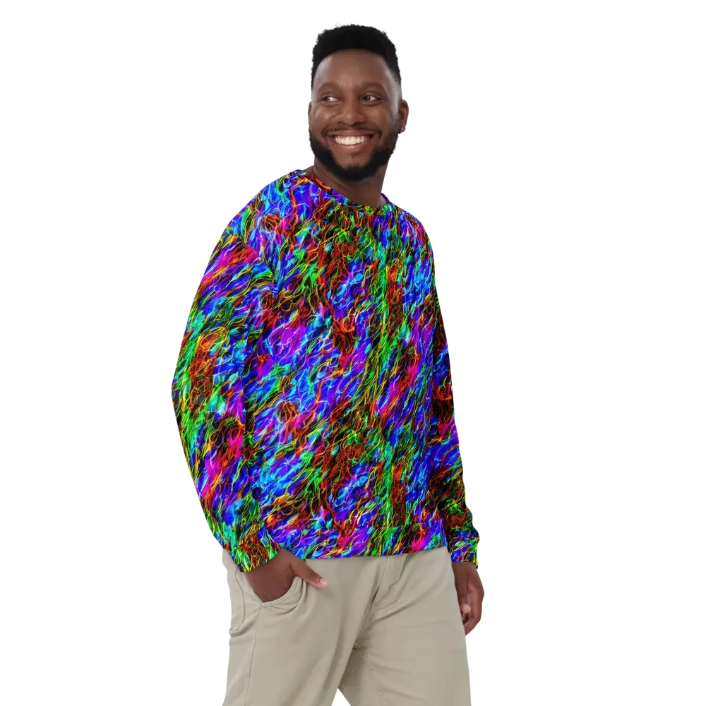 Chromatic Inferno on Sweatshirt — Front
