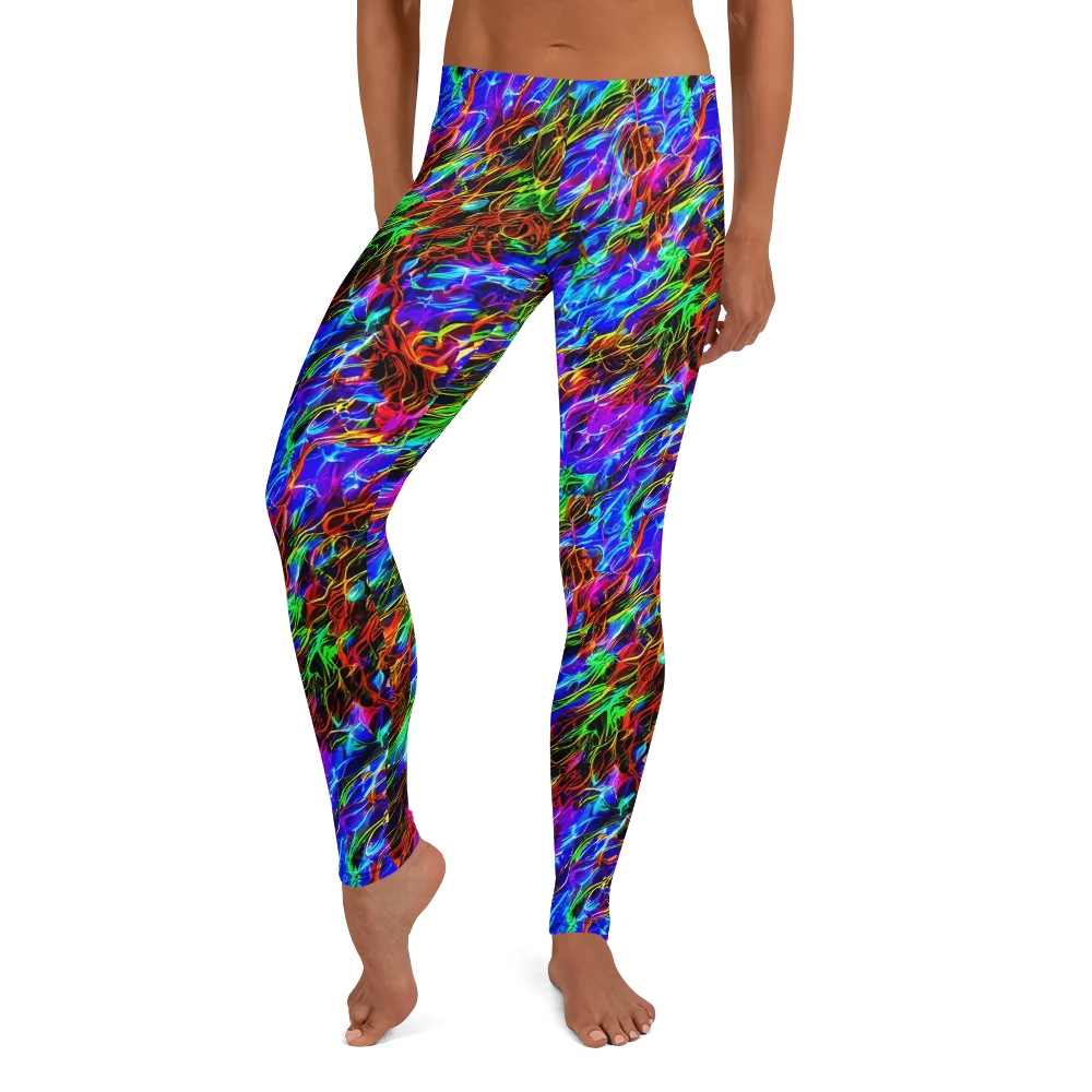 Chromatic Inferno on Leggings — Front