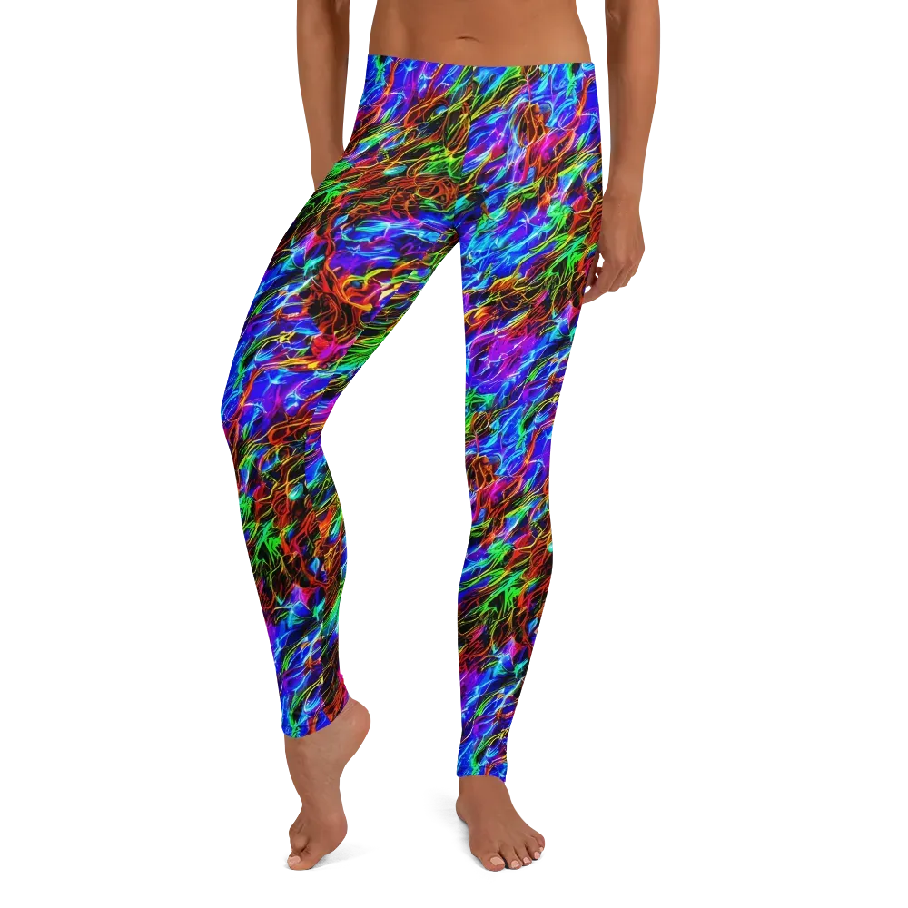 Chromatic Inferno on Leggings — Front