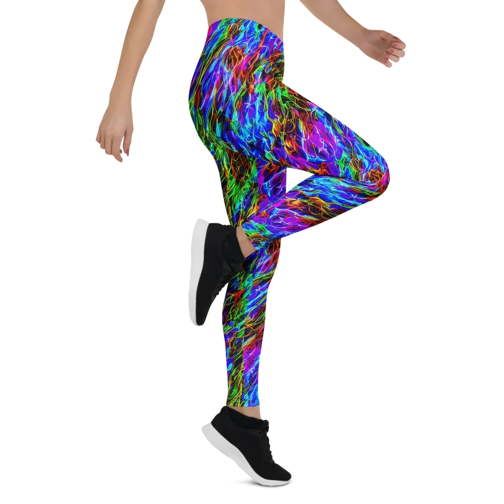 Chromatic Inferno on Leggings — Right