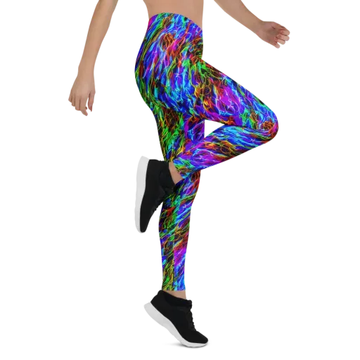 Chromatic Inferno on a Leggings