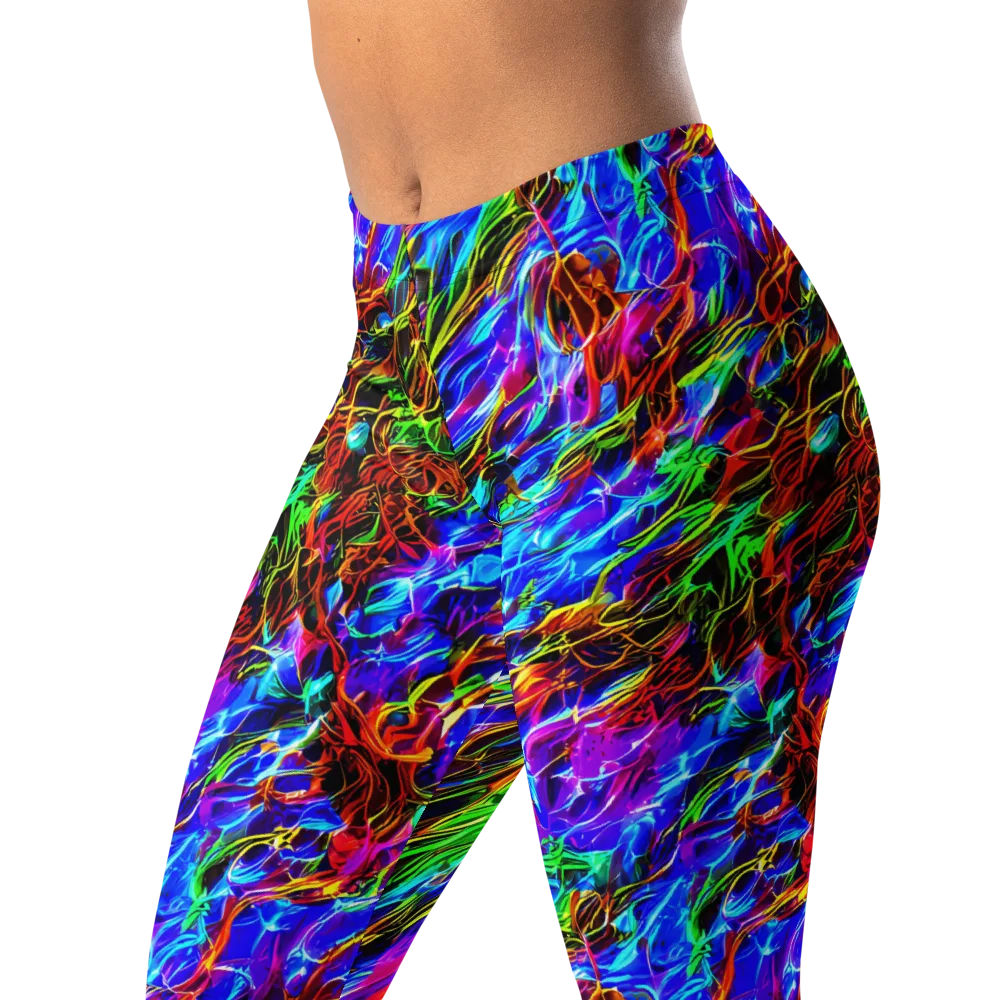 Chromatic Inferno on Leggings — Left Front