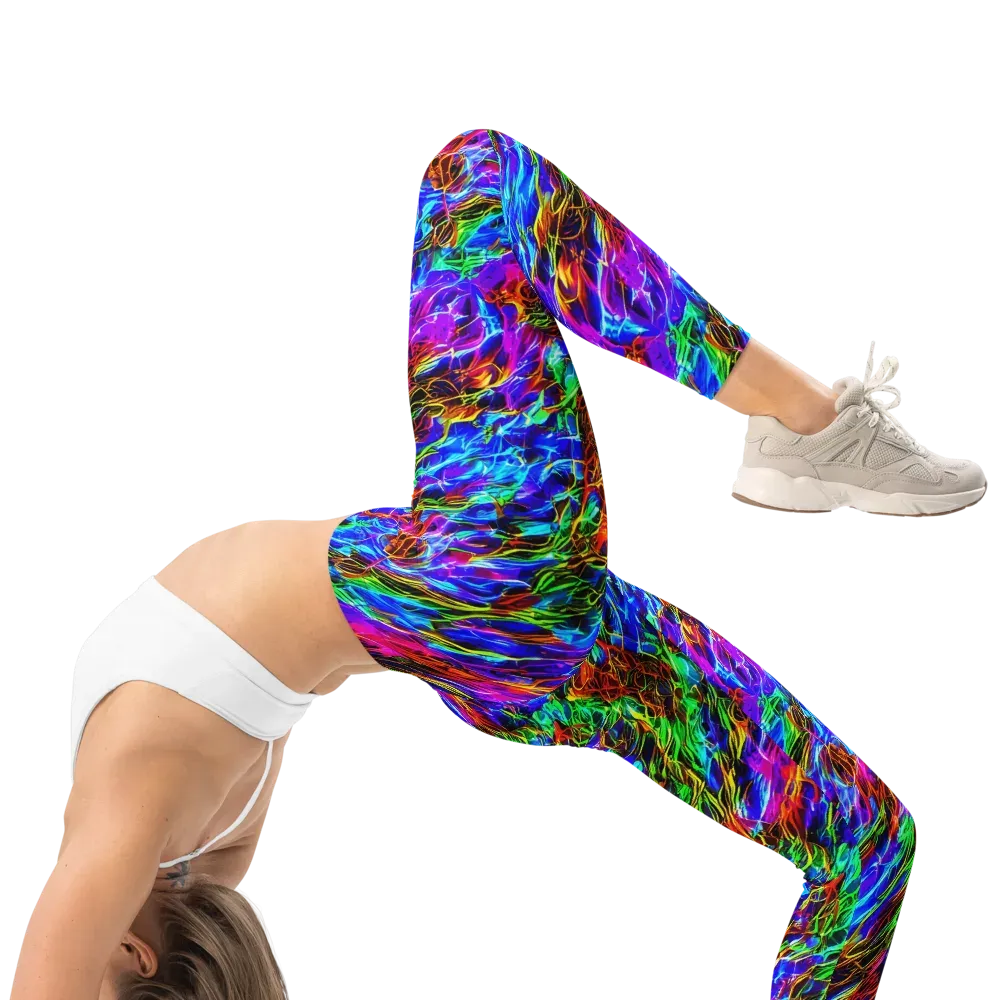 Chromatic Inferno on Leggings — Right