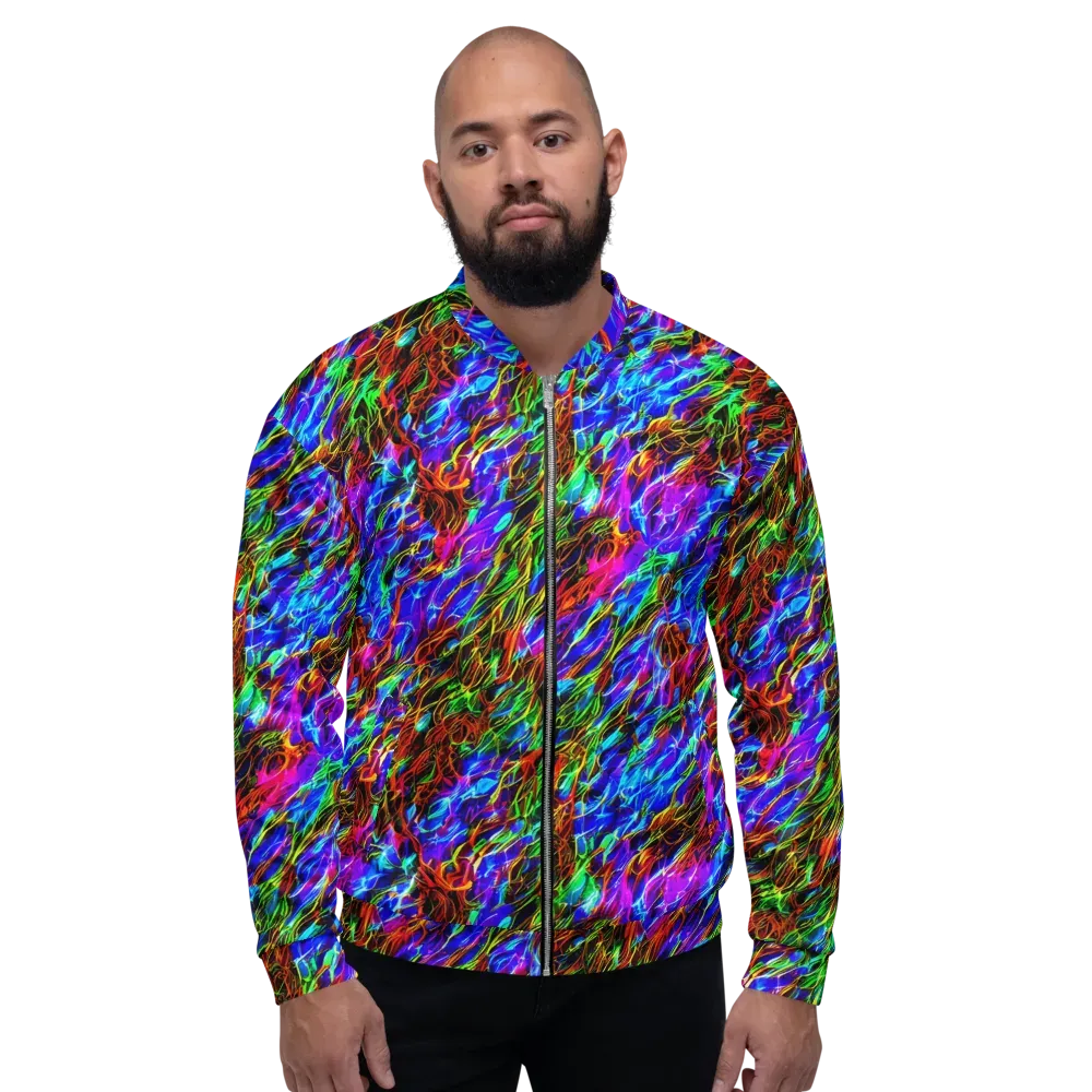 Chromatic Inferno on Bomber Jacket — Front