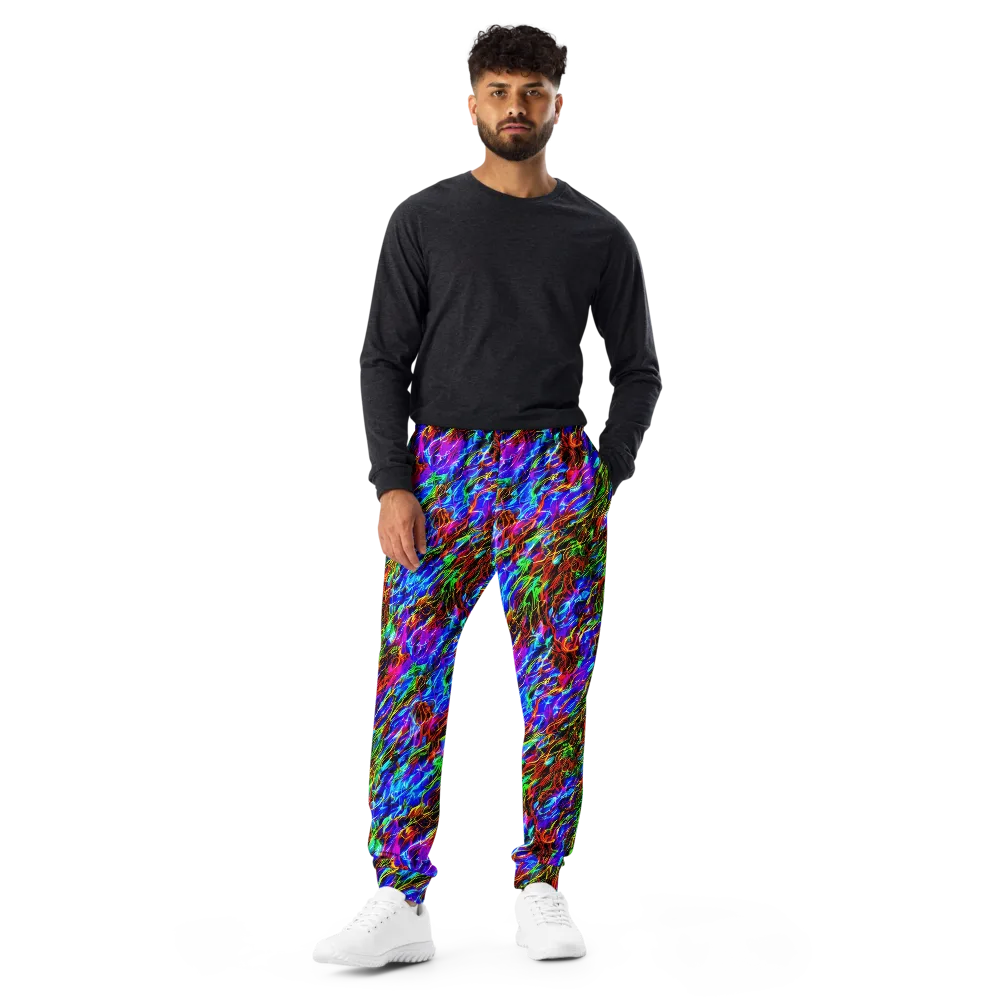 Chromatic Inferno on Men's Joggers — Front