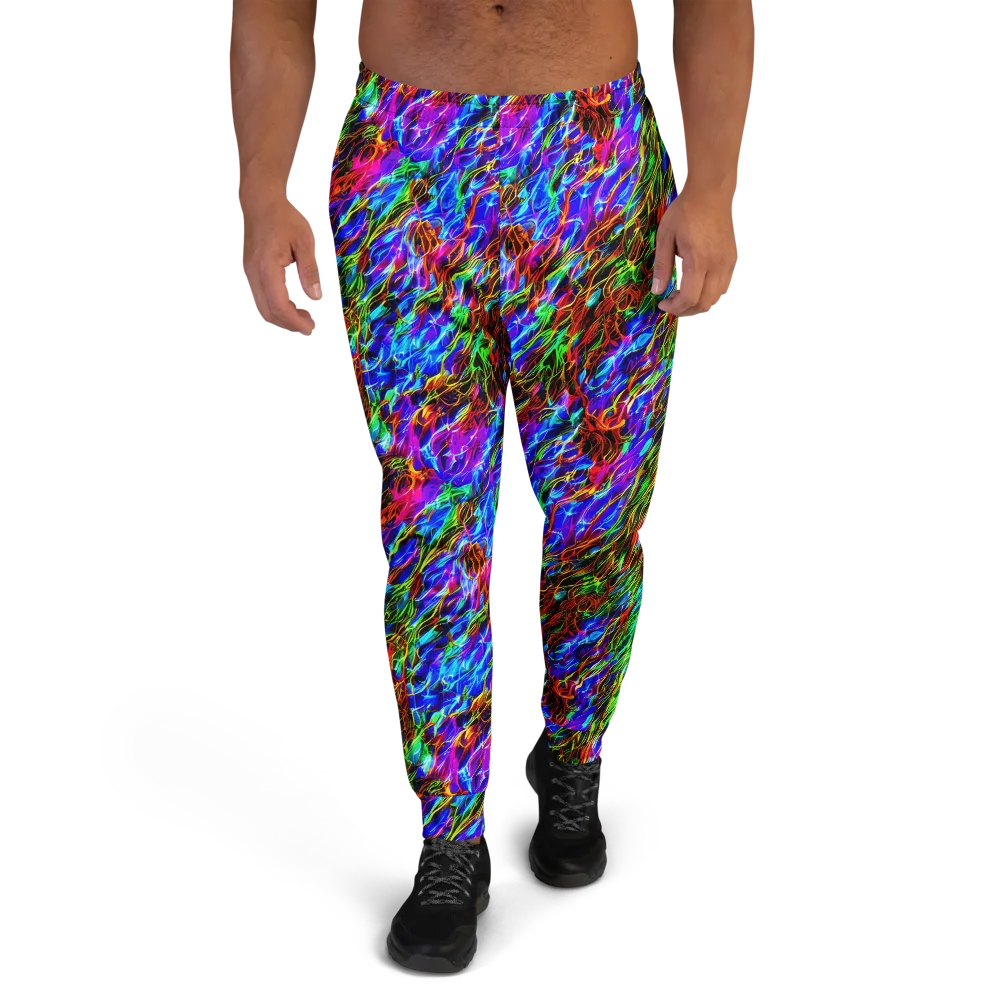 Chromatic Inferno on Men's Joggers — Front