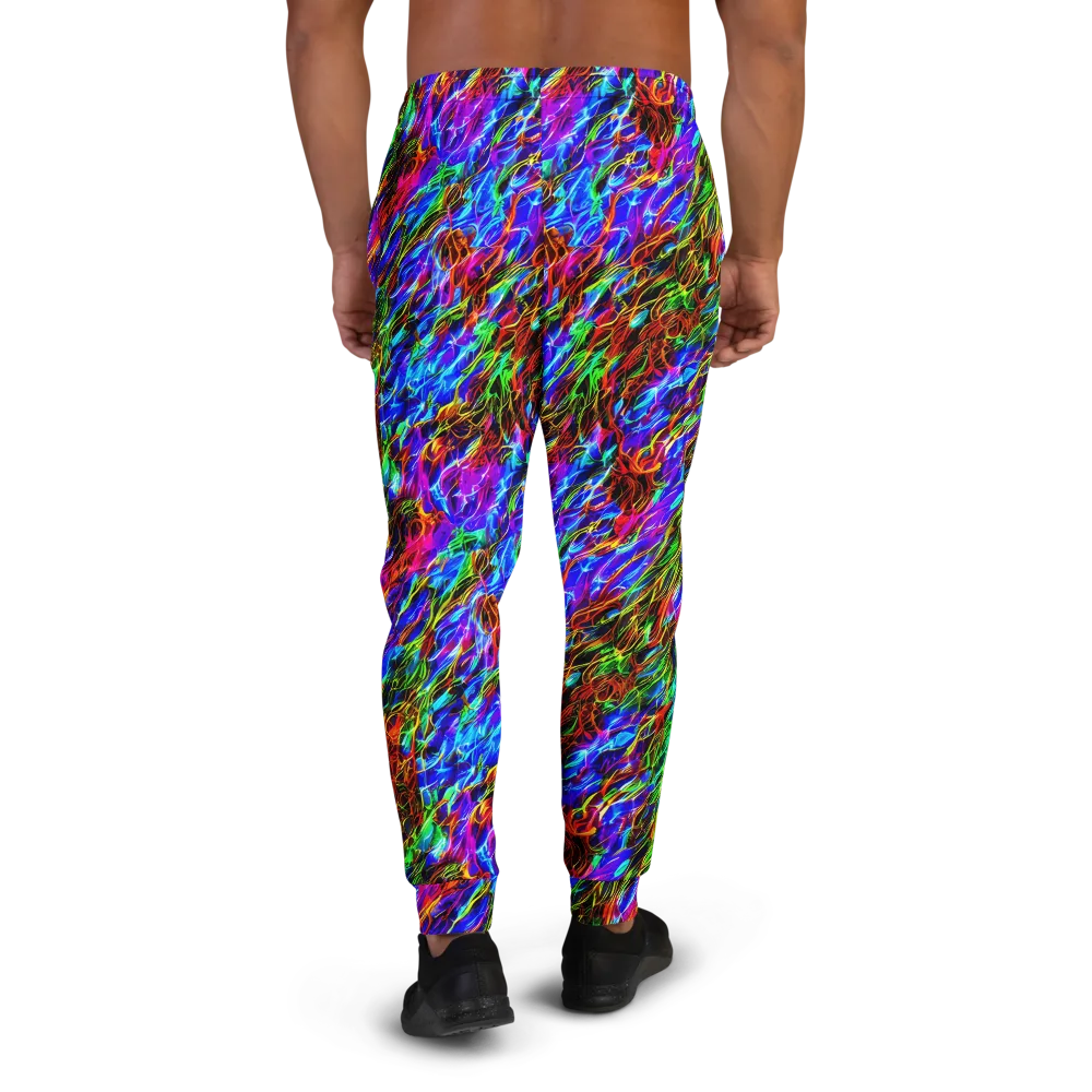 Chromatic Inferno on Men's Joggers — Back