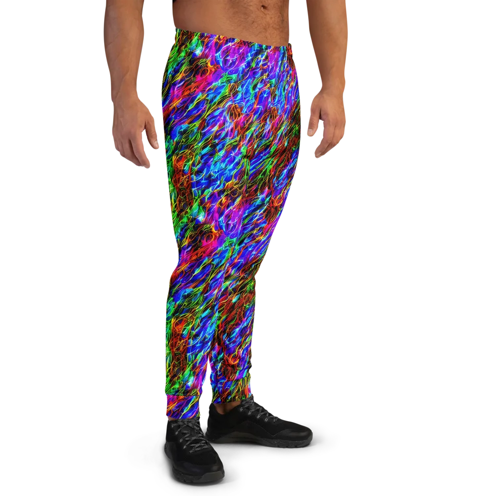 Chromatic Inferno on Men's Joggers — Right