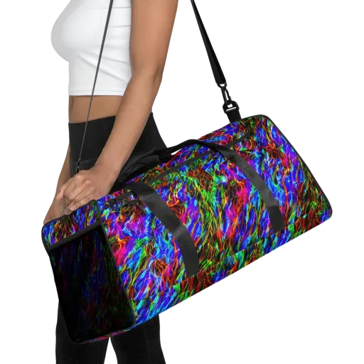 Chromatic Inferno on a Duffle Bag