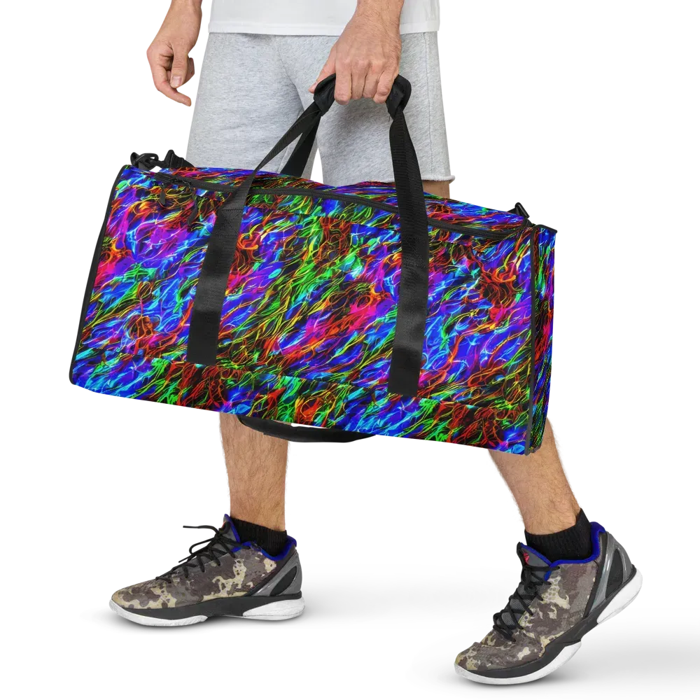 Chromatic Inferno on Duffle Bag — Front