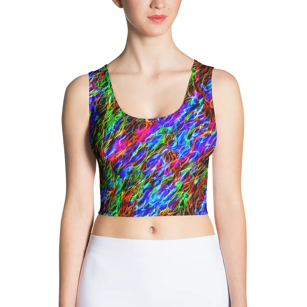 Chromatic Inferno on Crop Top — Front