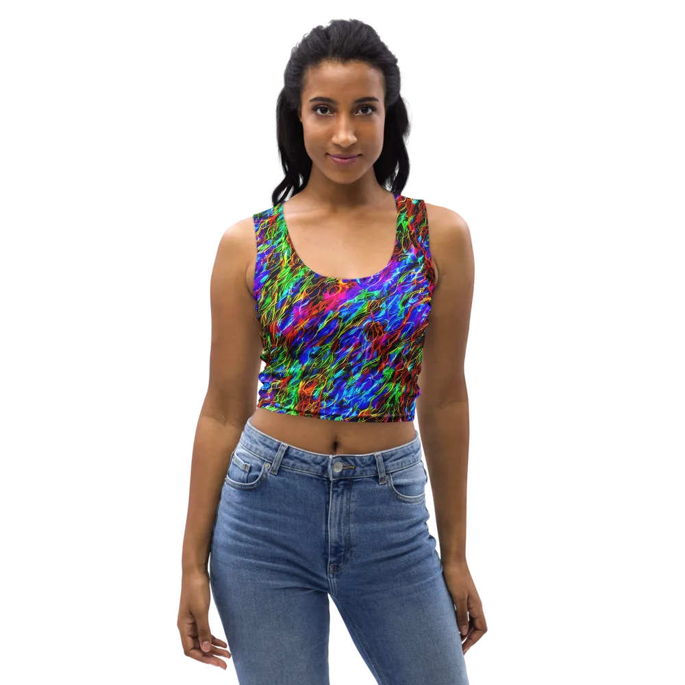 Chromatic Inferno on Crop Top — Front