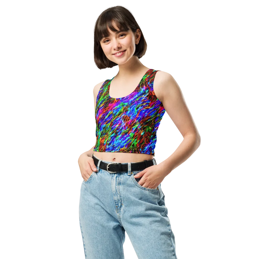 Chromatic Inferno on Crop Top — Front
