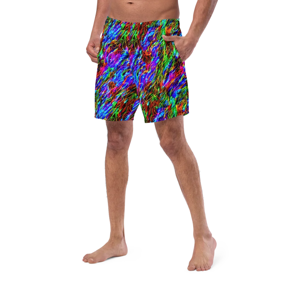 Chromatic Inferno on Swim Trunks — Left Front