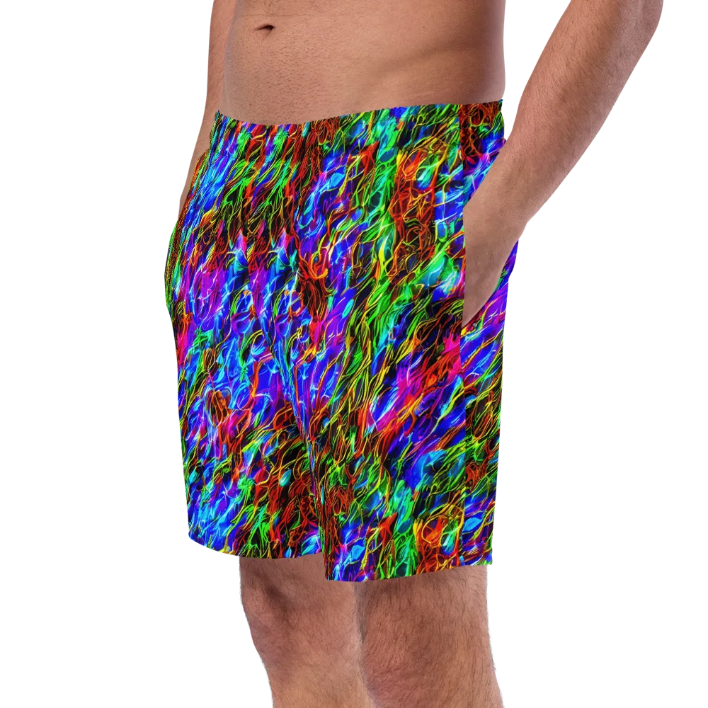 Chromatic Inferno on Swim Trunks — Left Front